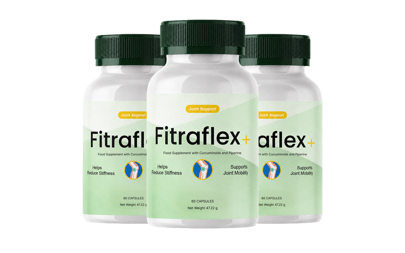Fitraflex+ kapselbokser med gurkemeie og svart pepper